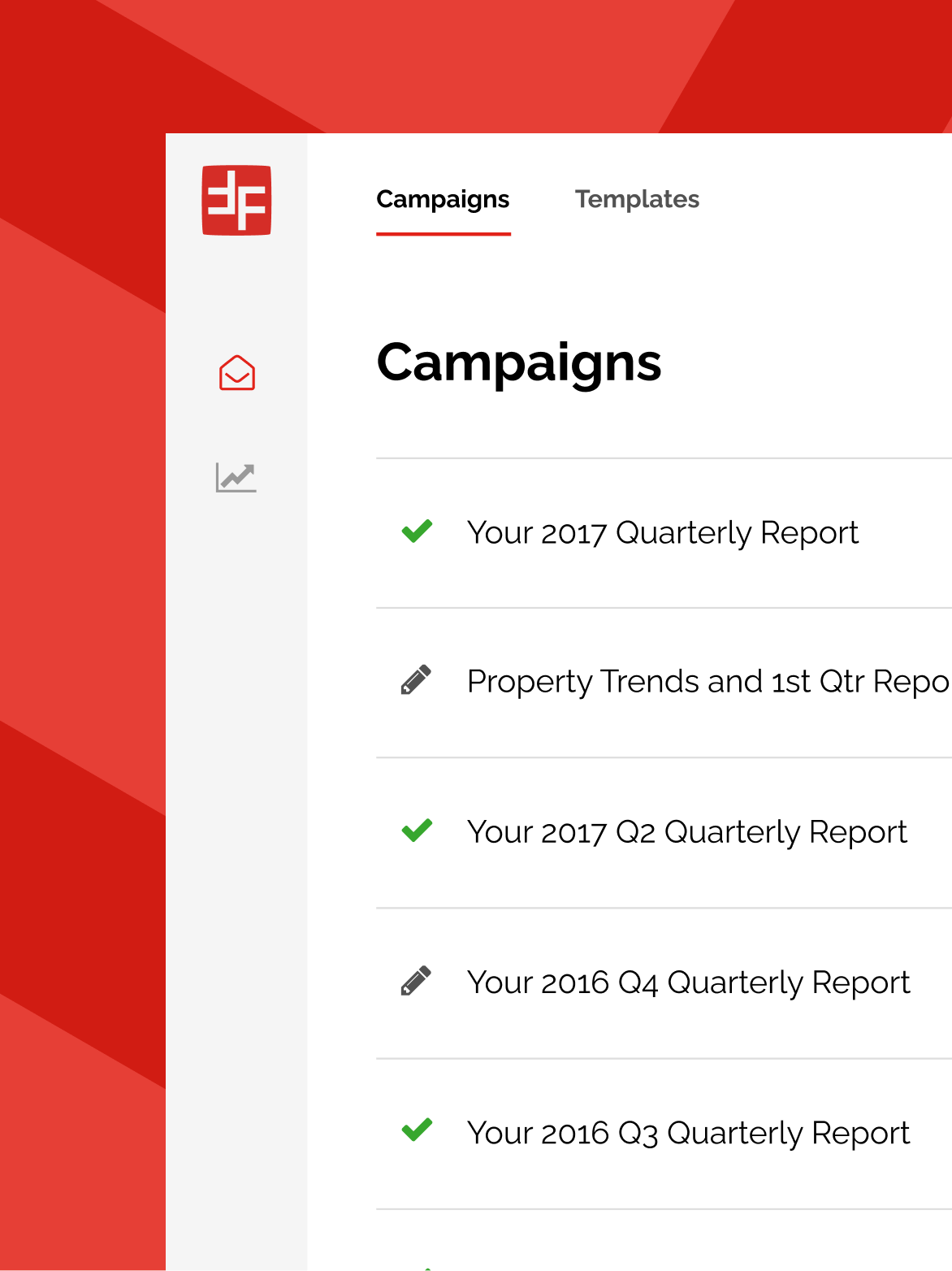 Reporting software for a real estate company